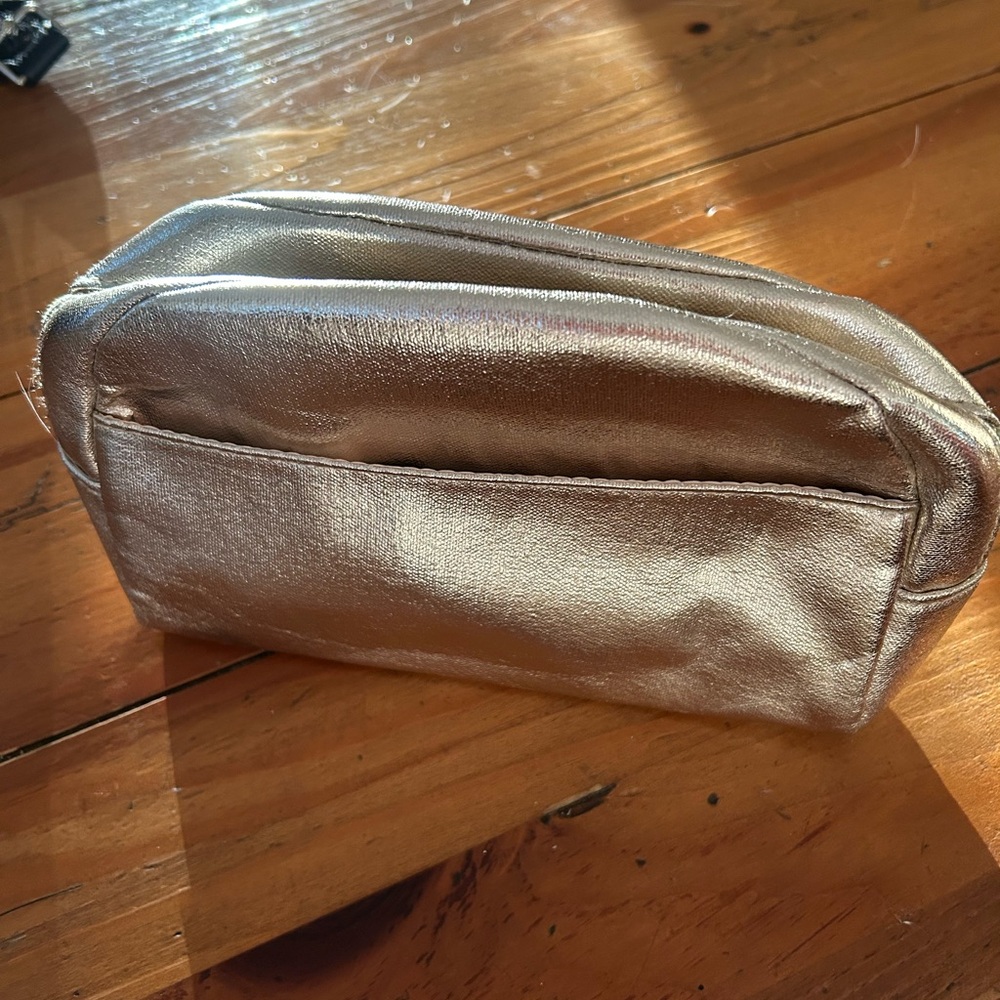 Lancôme Metallic Gold Cosmetic Pouch Never Been Used